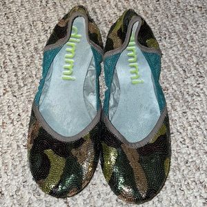 dimmi sequin camo flats